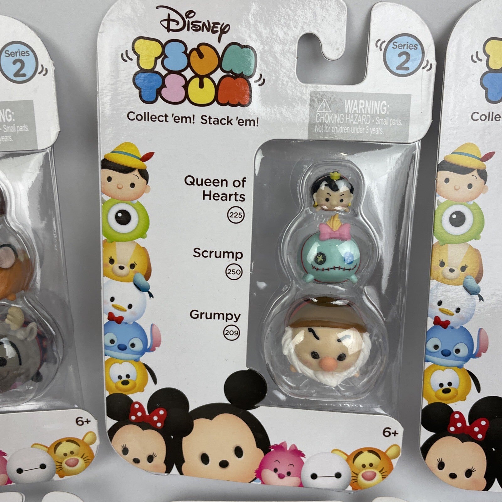 Disney Tsum Tsum Series 2 Three Stack Pack Vinyl Mini Toys Lot of 9 New Sealed