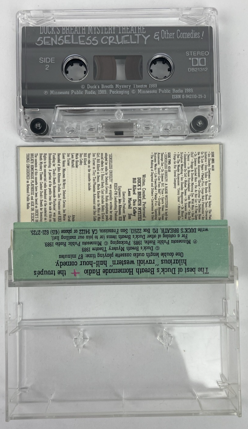 Duck's Breath Mystery Theatre Senseless Cruelty & Other Comedies Cassette Tape