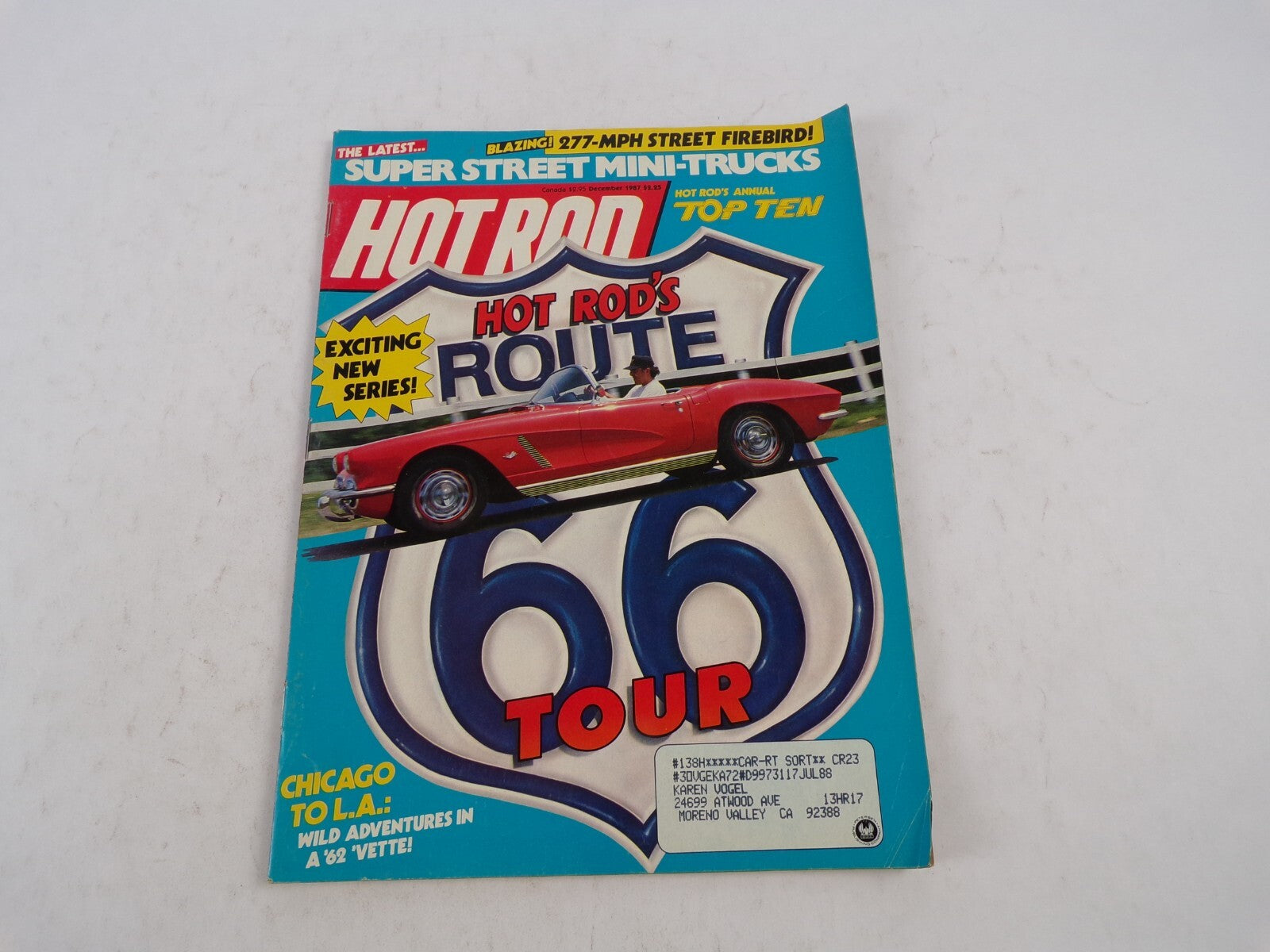 July 1988 Hot Rodding Magazine Hot Rod's Route Super Street Mini-Trucks Tour Ne