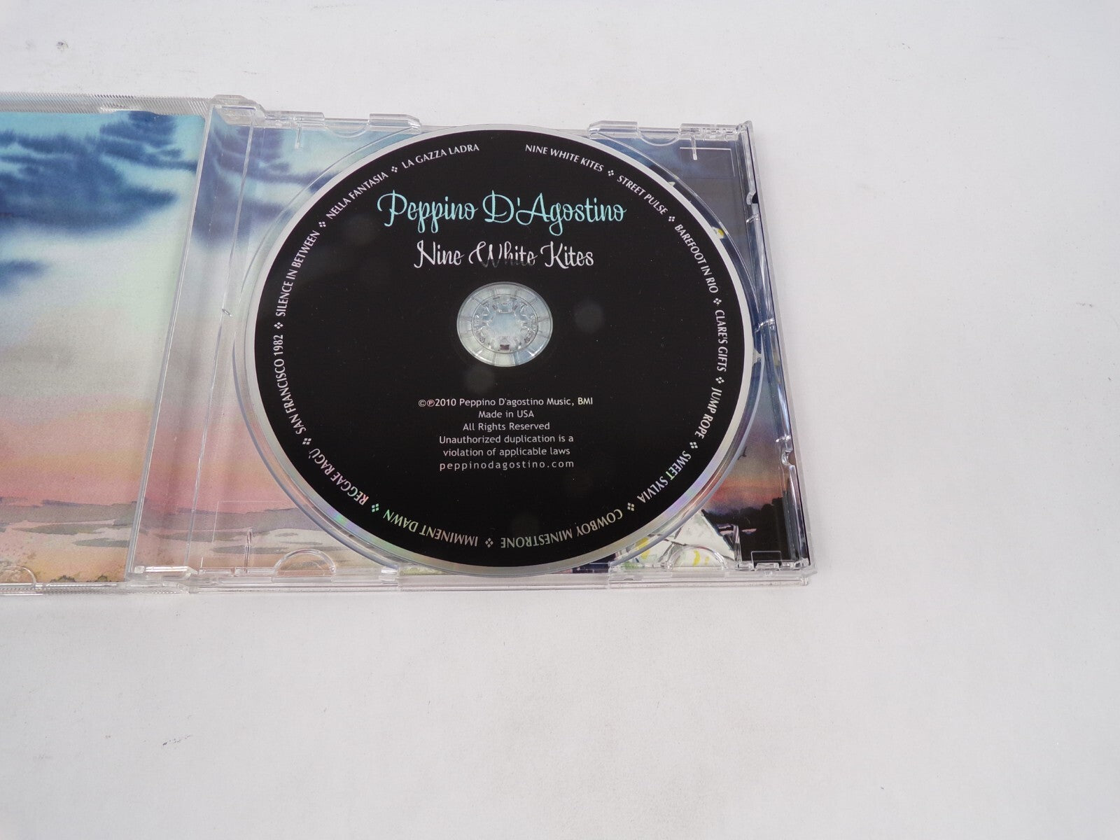 Peppino D'Agostino Nine White Kites Street Pulse Barefoot In Rio Clare's CD#69