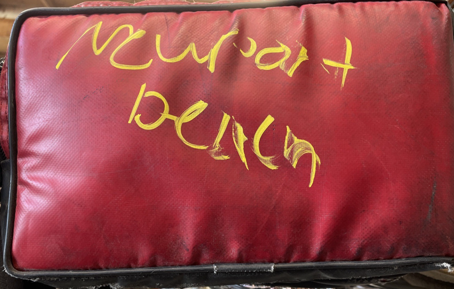 FIREFIGHTER Paramedic Equipment Padded Duffel Bag NEWPORT BEACH FIRE DEPT.  RARE
