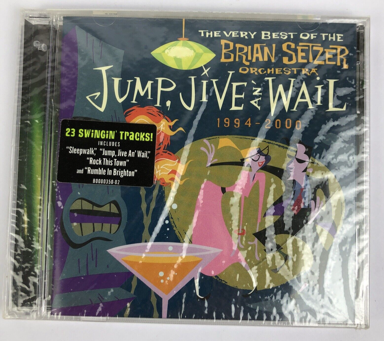 BRIAN SETZER ORCHESTRA JUMP JIVE AN WAIL CD PROMO STRAY CATS 2003 ROCKABILLY #57