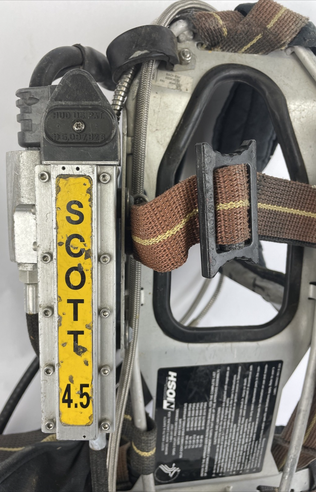 SCOTT SAFETY 4.5 4500 SCBA Air Pack Harness EZ-Flow Air Pak Plus with Sensor L