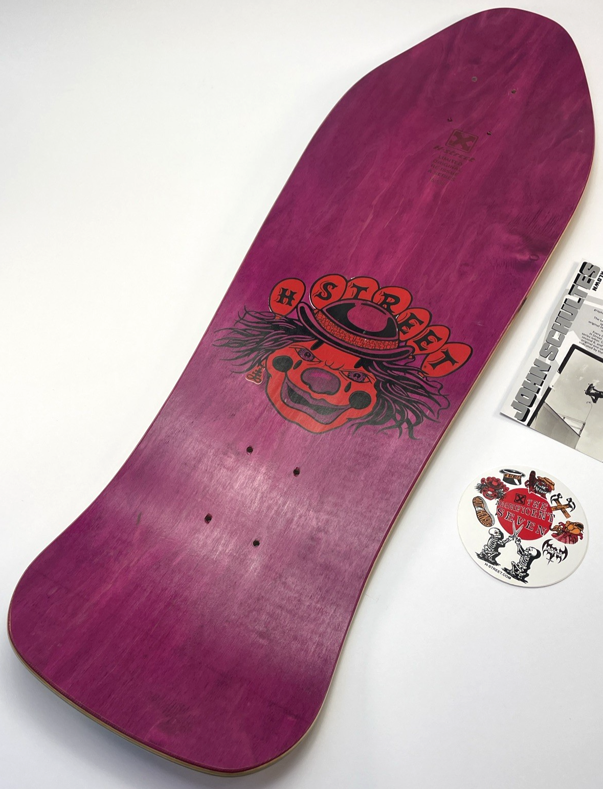 John Schultes A Series Clown H-Street Skateboard Deck Limited Edition #16 of 136