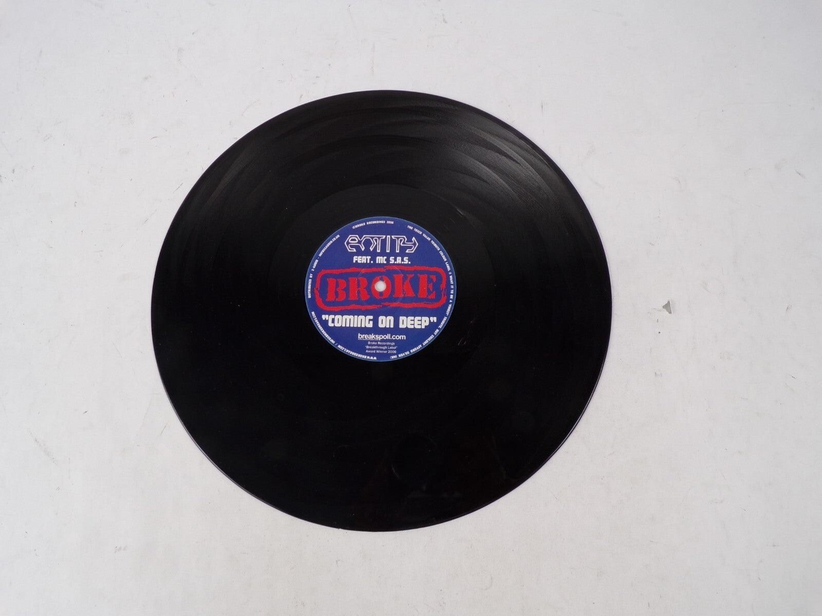 Broke "Coming On Deep" feat. MC S.A.S Vinyl Record