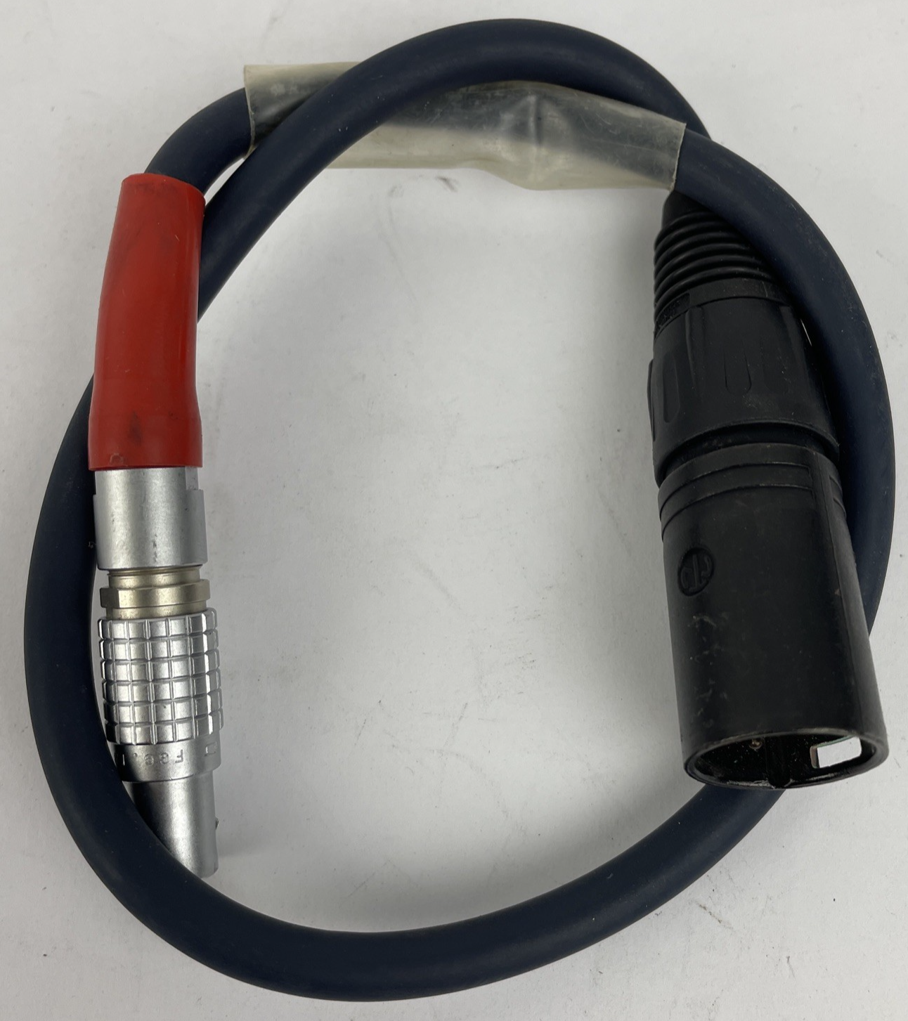 LEMO 2 PIN FGG.1B Male to  4-pin XLR Male Black Neutrik Cable Connection 19"