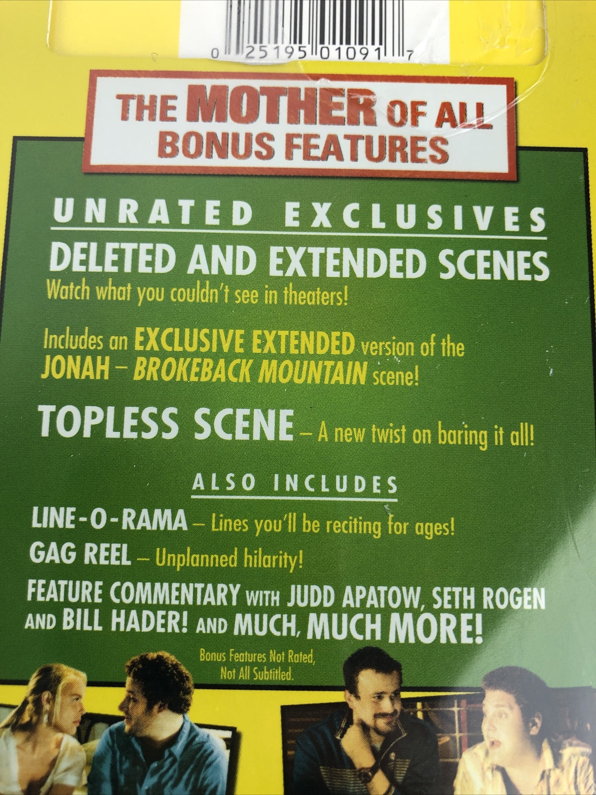 Knocked Up DVD w Unrated Exclusives Seth Rogan Paul Rudd Katherine Heigl 
