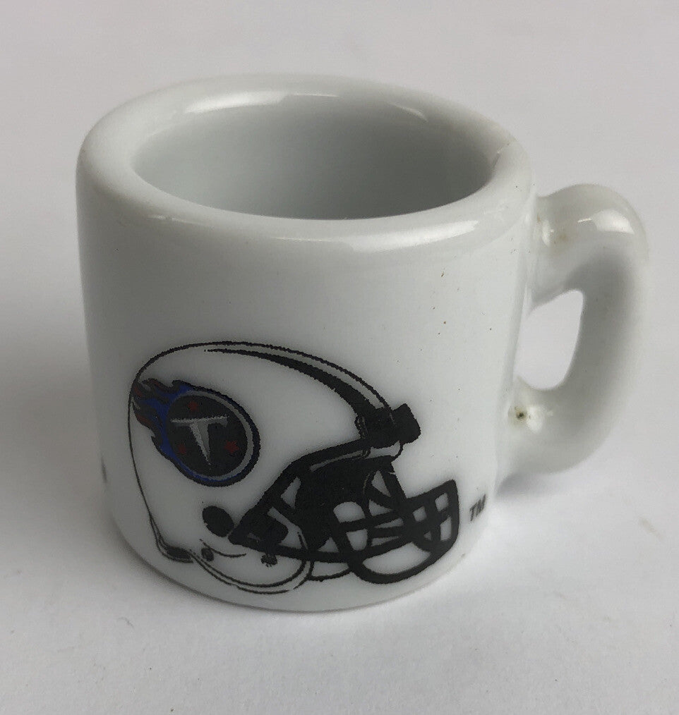 Vintage NFL Mini Coffee Cup Mug Tennessee Titans 1.25" Collectible Miniature