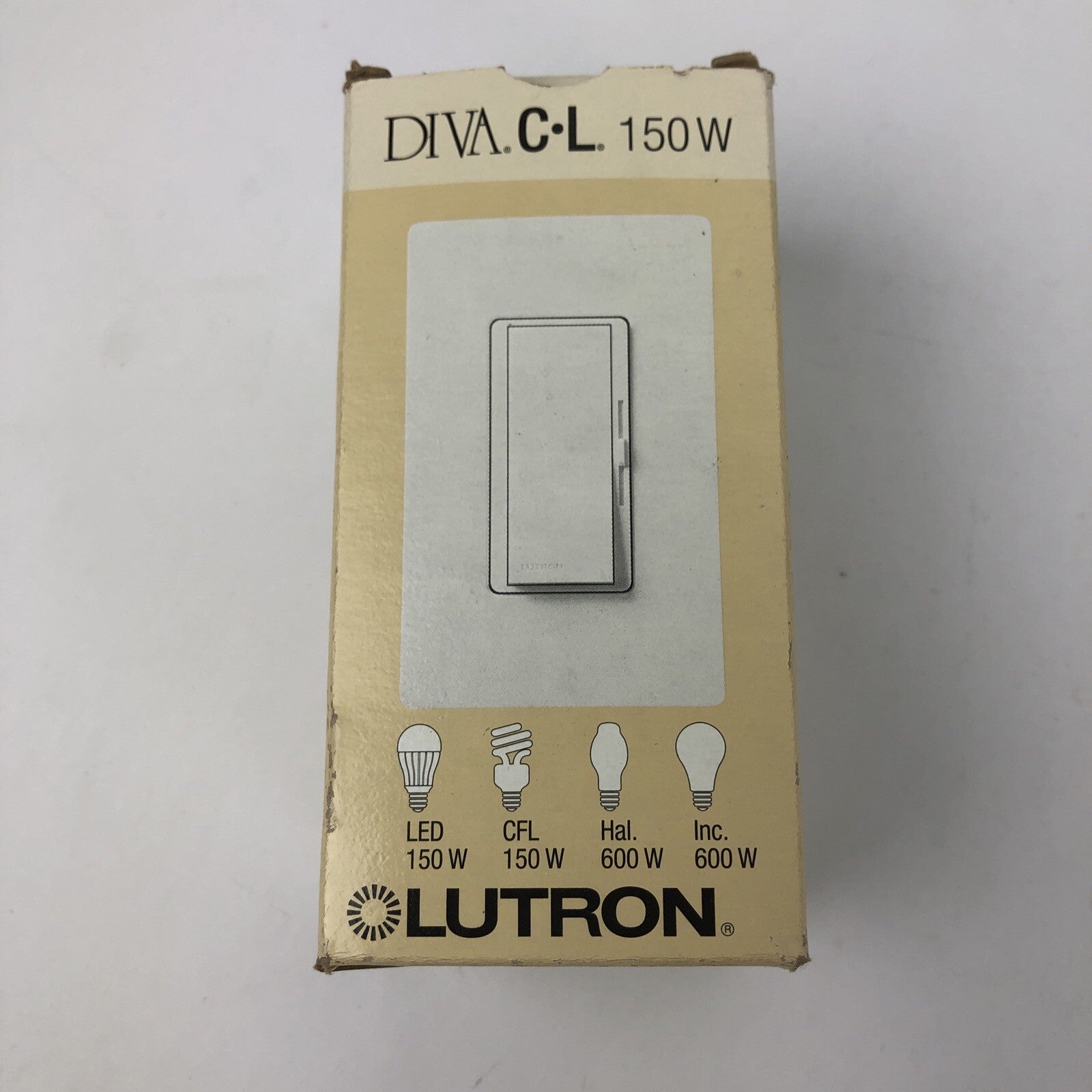 Lutron DVCL-153P-WH Dimmer Wall Light Switch - White 150W - Free Shipping