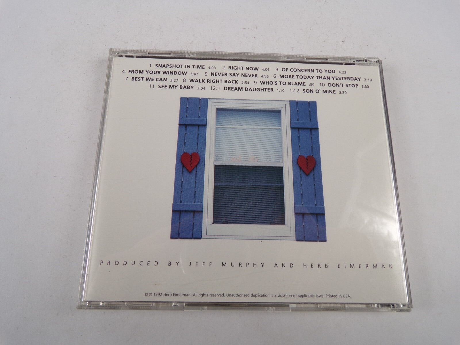 Herb Elmerman From Your Window Snapshot In Time Best We Can See My Baby  CD#30