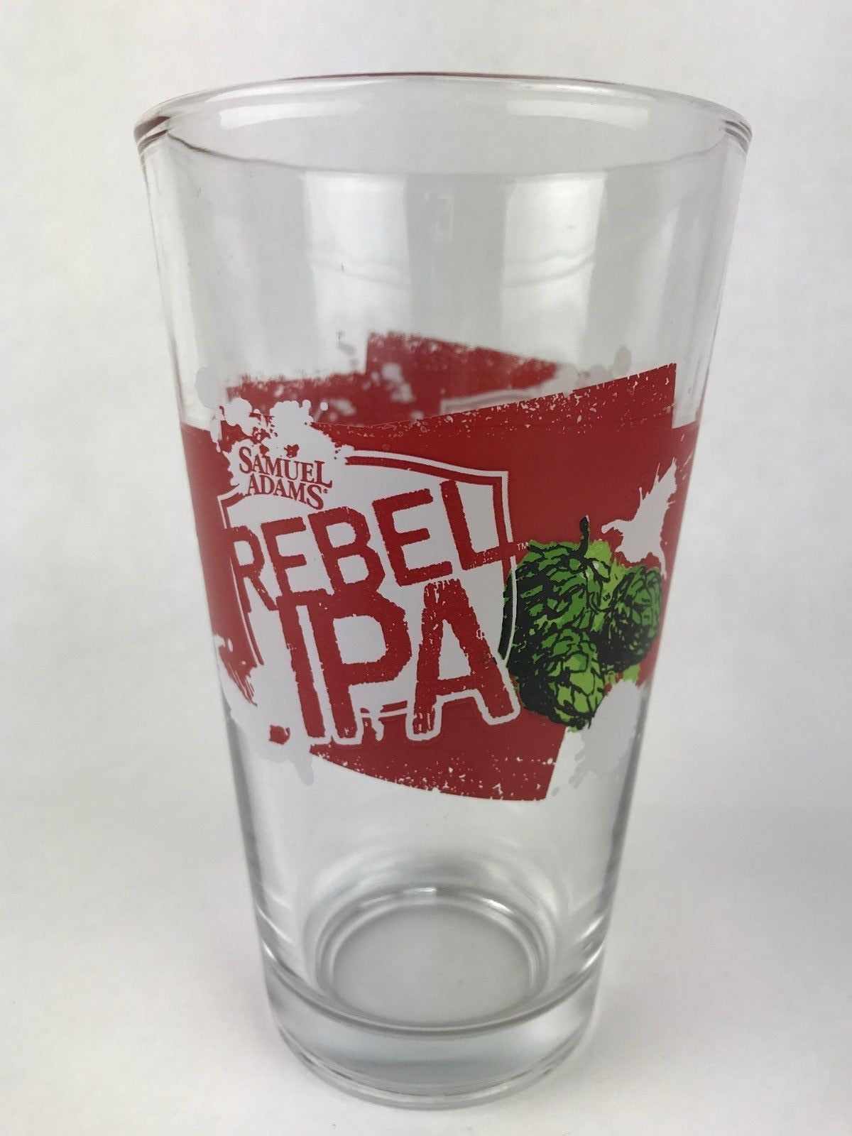 Samuel Adam's BEER Rebel IPA Pint Glass Barware BOSTON 