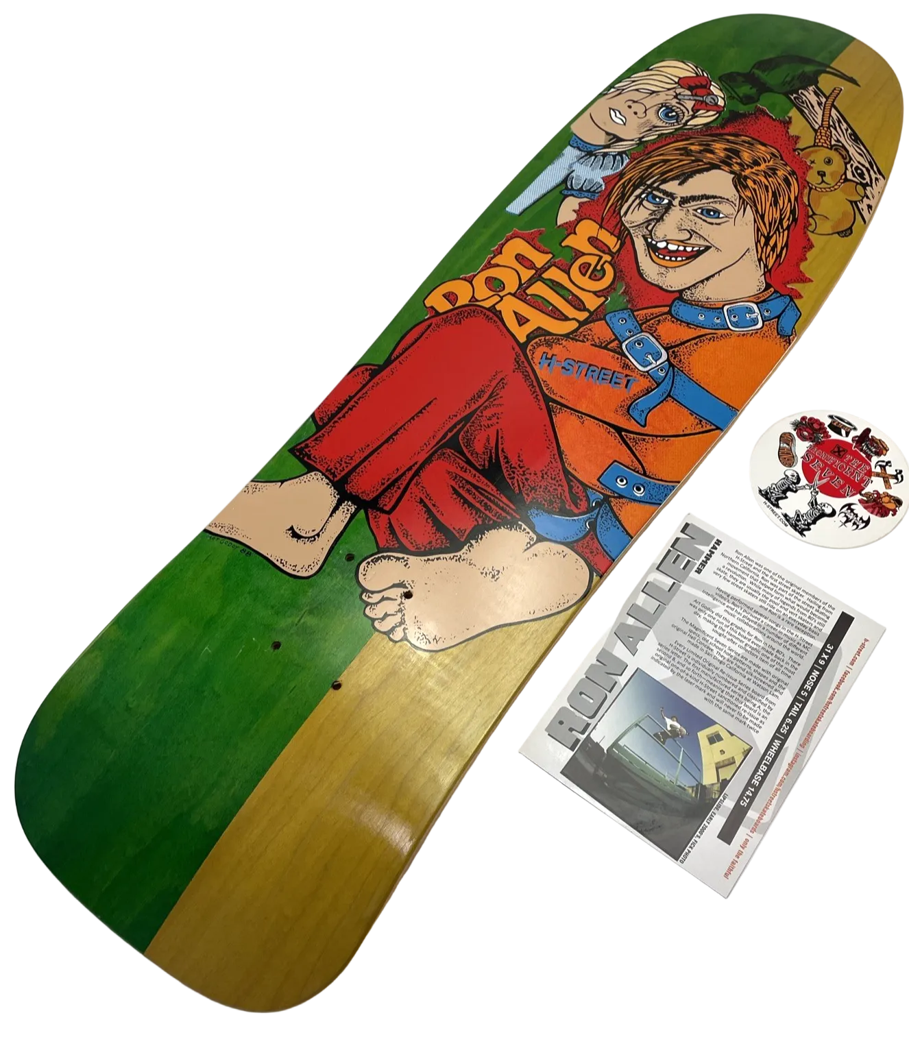 RON ALLEN "INSANE" RE-Issue Deck H-Street Skateboards Watson Laminates 17 / 166