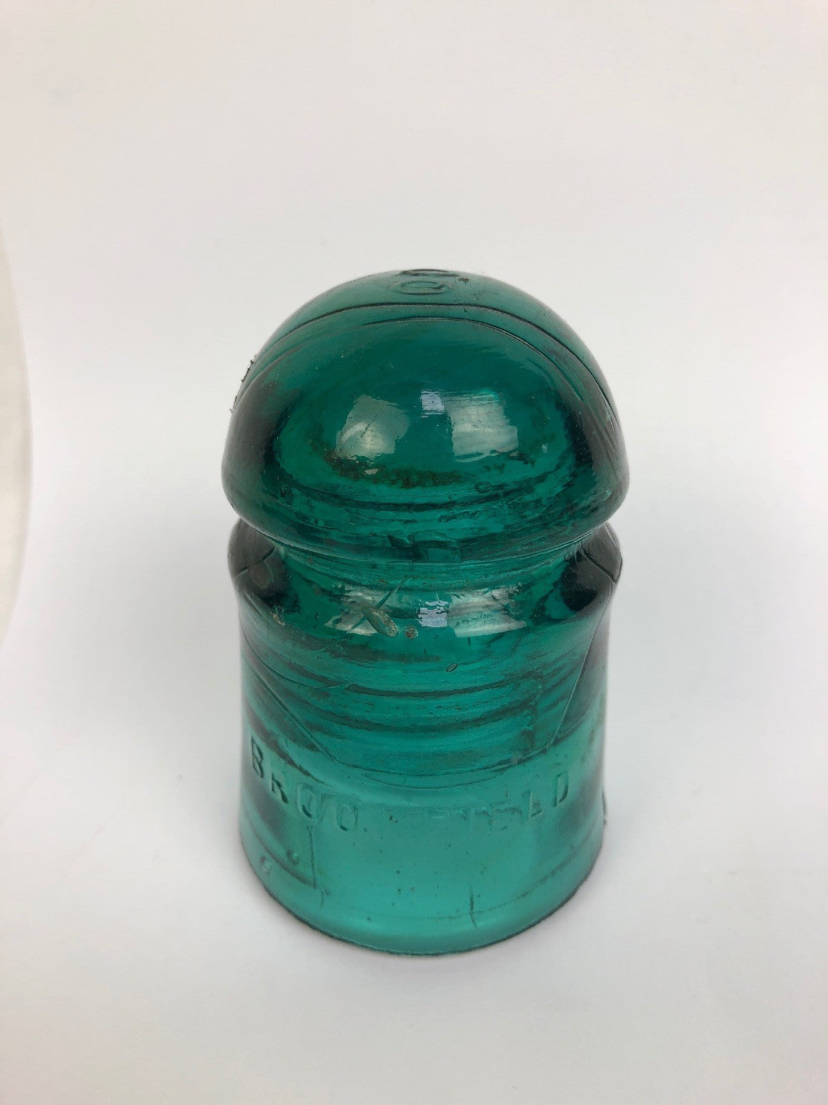 Green CD 126 Brookfield "Blobtop" Telegraph Insulator - FSTSHP
