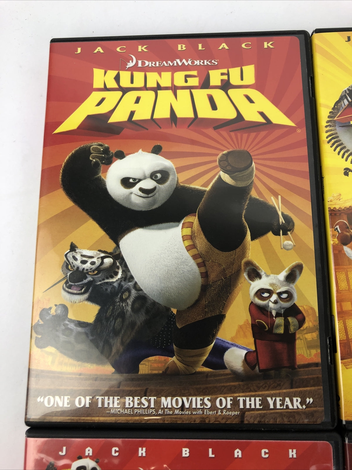 Lot Of 4 DVD's Kung Fu Panda, KFP #2 ,Furious Five, Secrets of the Masters - VGC