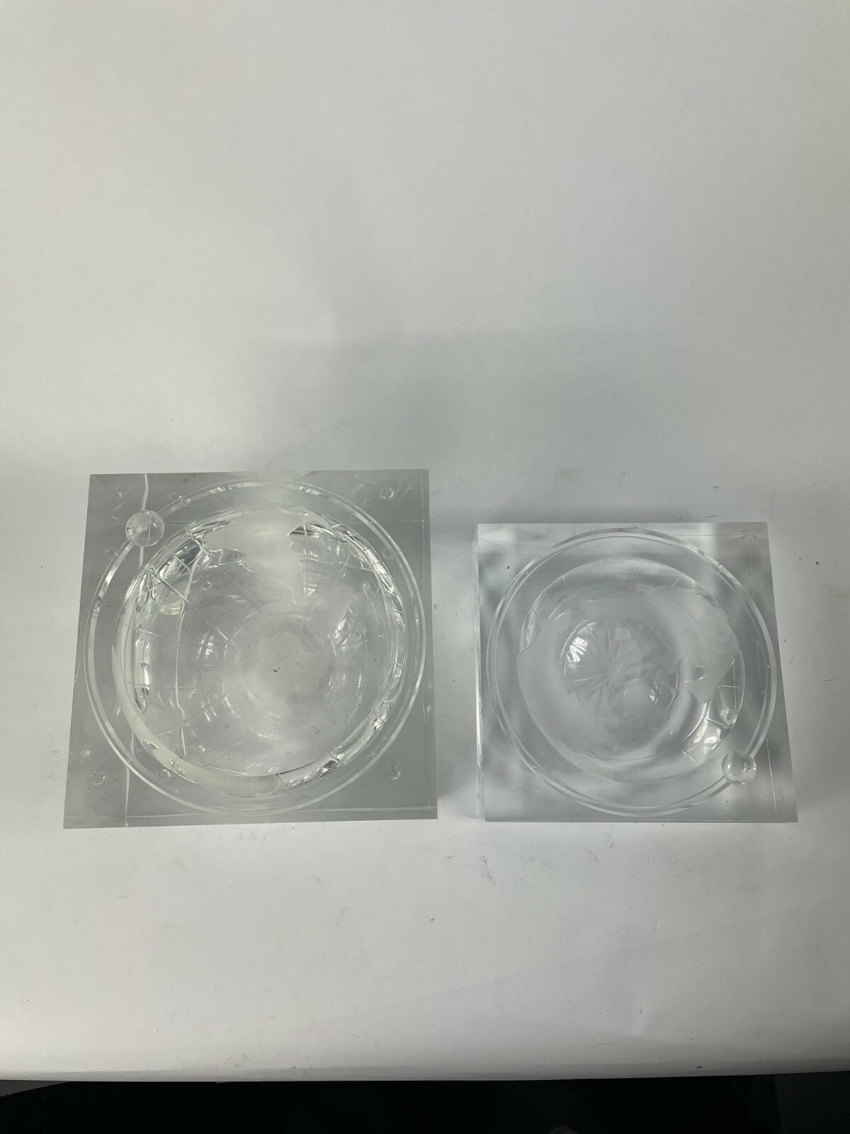 Glass Decorative Crafted Globe Home Decor Lot of 2