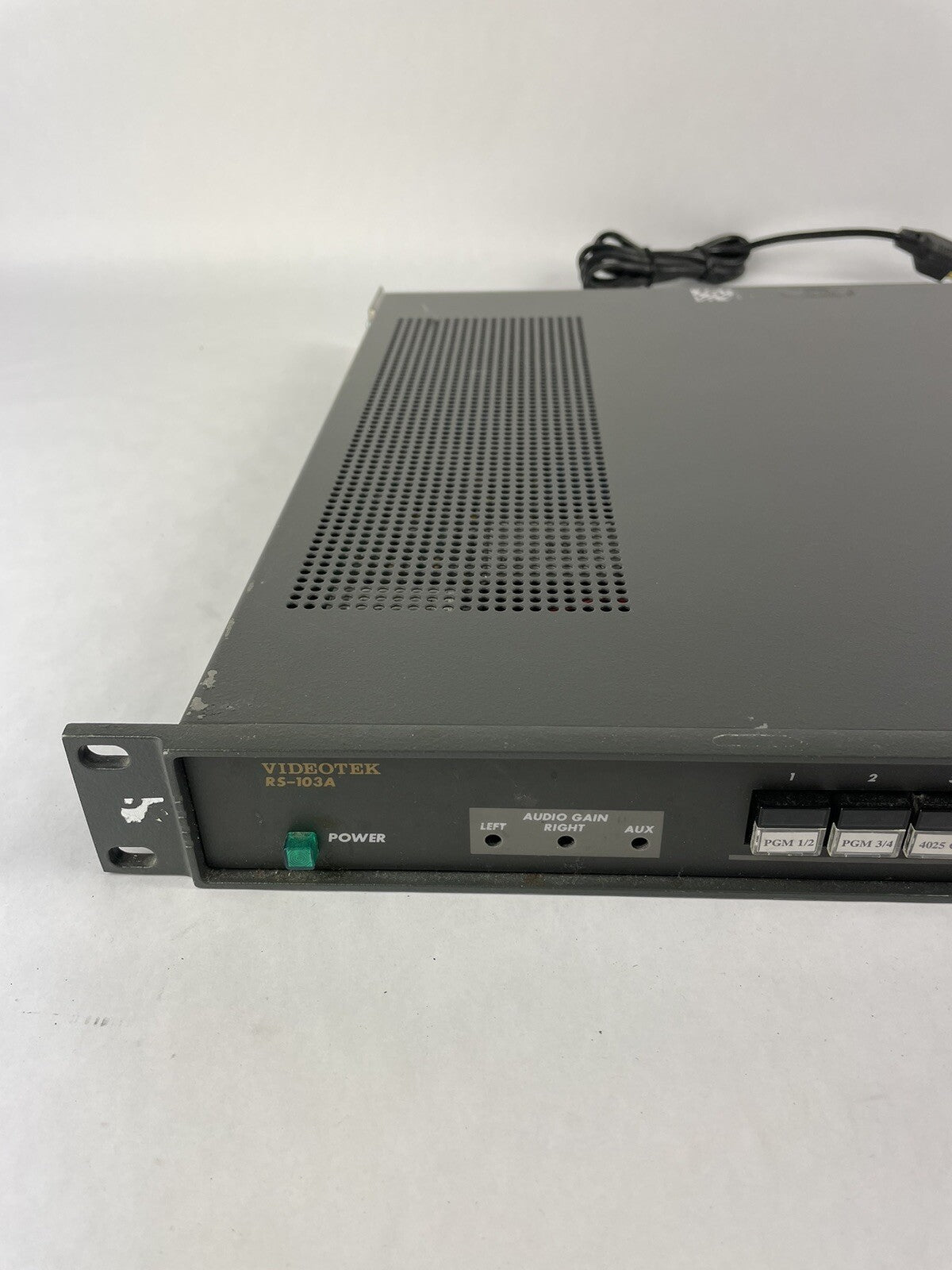 Videotek RS-103A Video Switcher  - 3 Audio Inputs per Channel and Breakaway