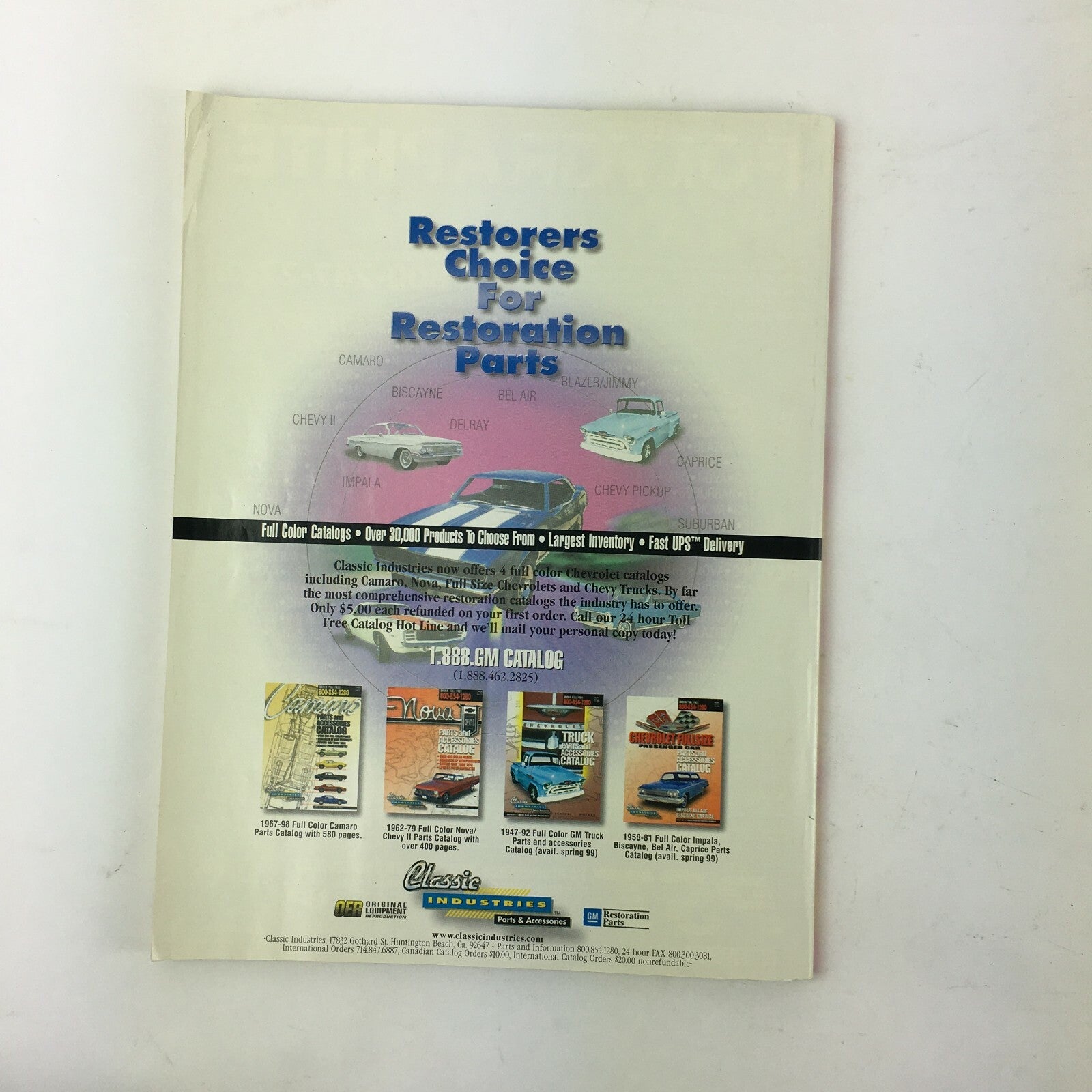 August 1999 Vol 28 Super Chevy Magazine Trick Tech For Classic Muscle Cruise '99