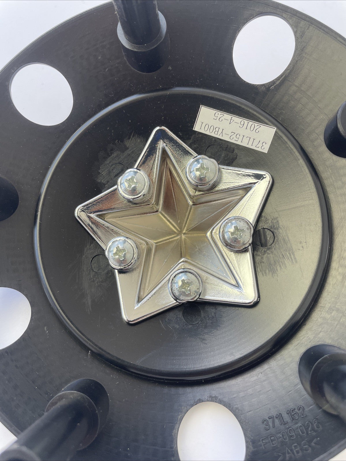 RockStar KMC XD775 Wheel Center Cap Matte Black Chrome Star 1000775B (1 CAP) NEW