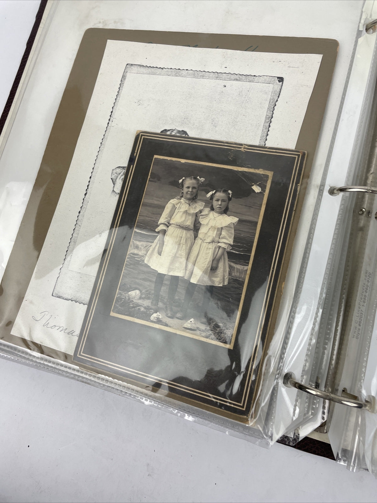 Antique Picture Album w/ tintypes B&W photos with Stories - LOOK