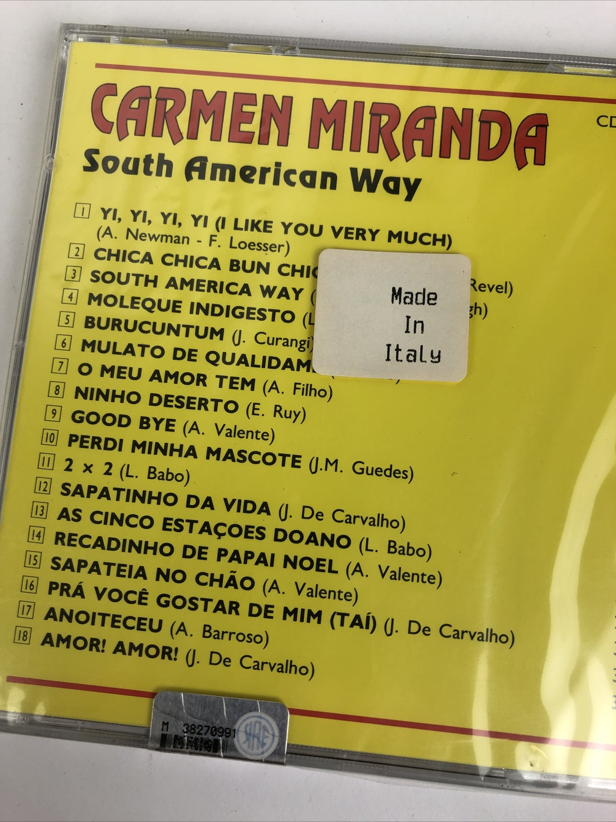 Carmen Miranda  South American Way - Chica Chica Bun Chic (CD) Italian Import #1