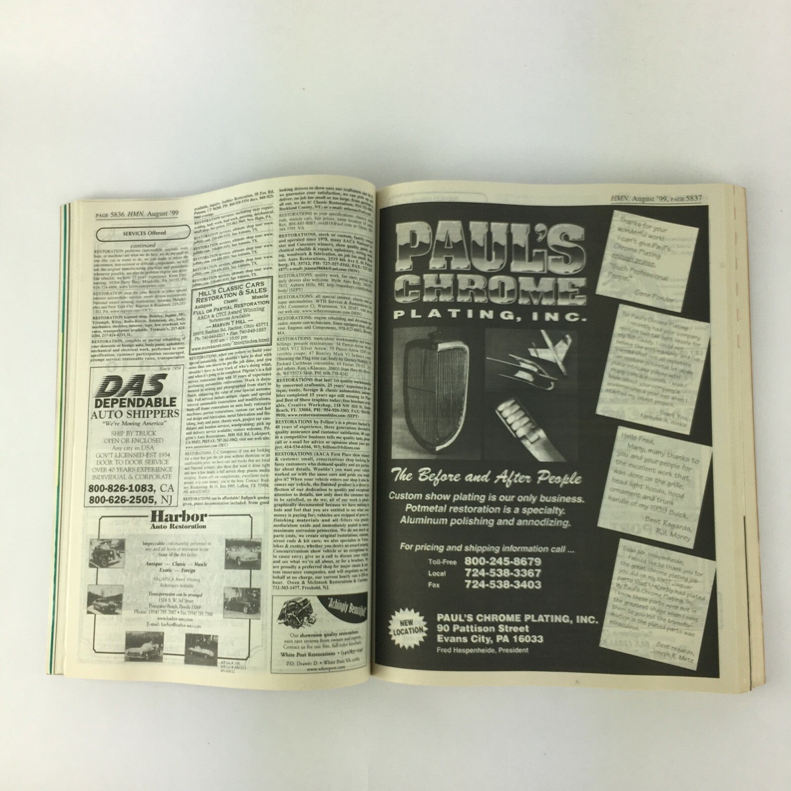 August 1999 Hemmings Motor News The Key To Your Dream Car! thousands of Old Cars