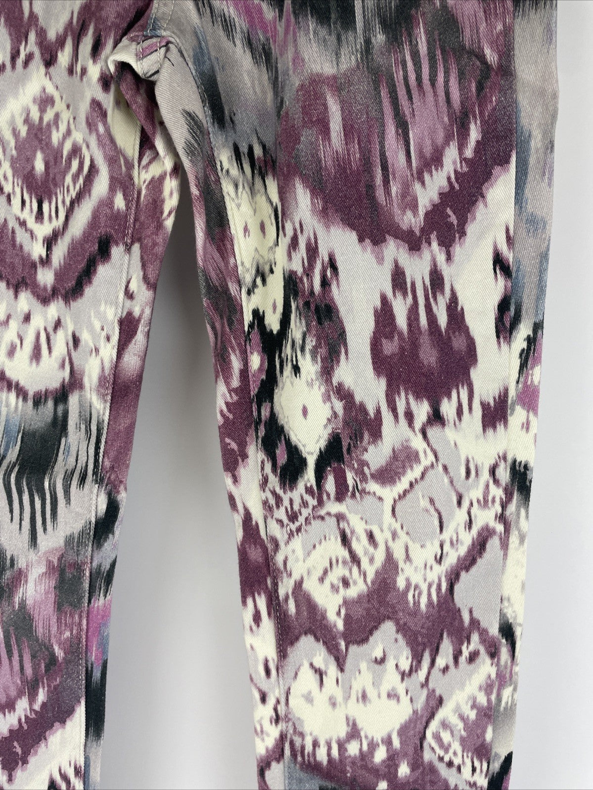 CARMA Tie Dye Skinny Fit Jeans Women's Size 23 High Rise Stretch Denim NEW