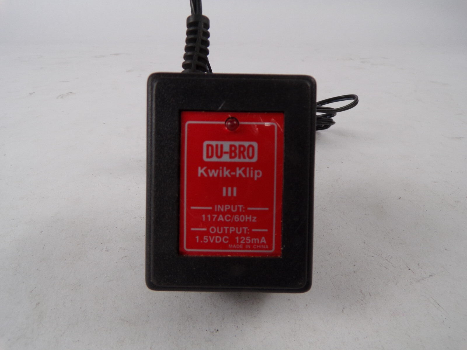 Genuine DU-Bro Kwik-Klip Output 1.5 V 125mA Power Supply Adapter A55