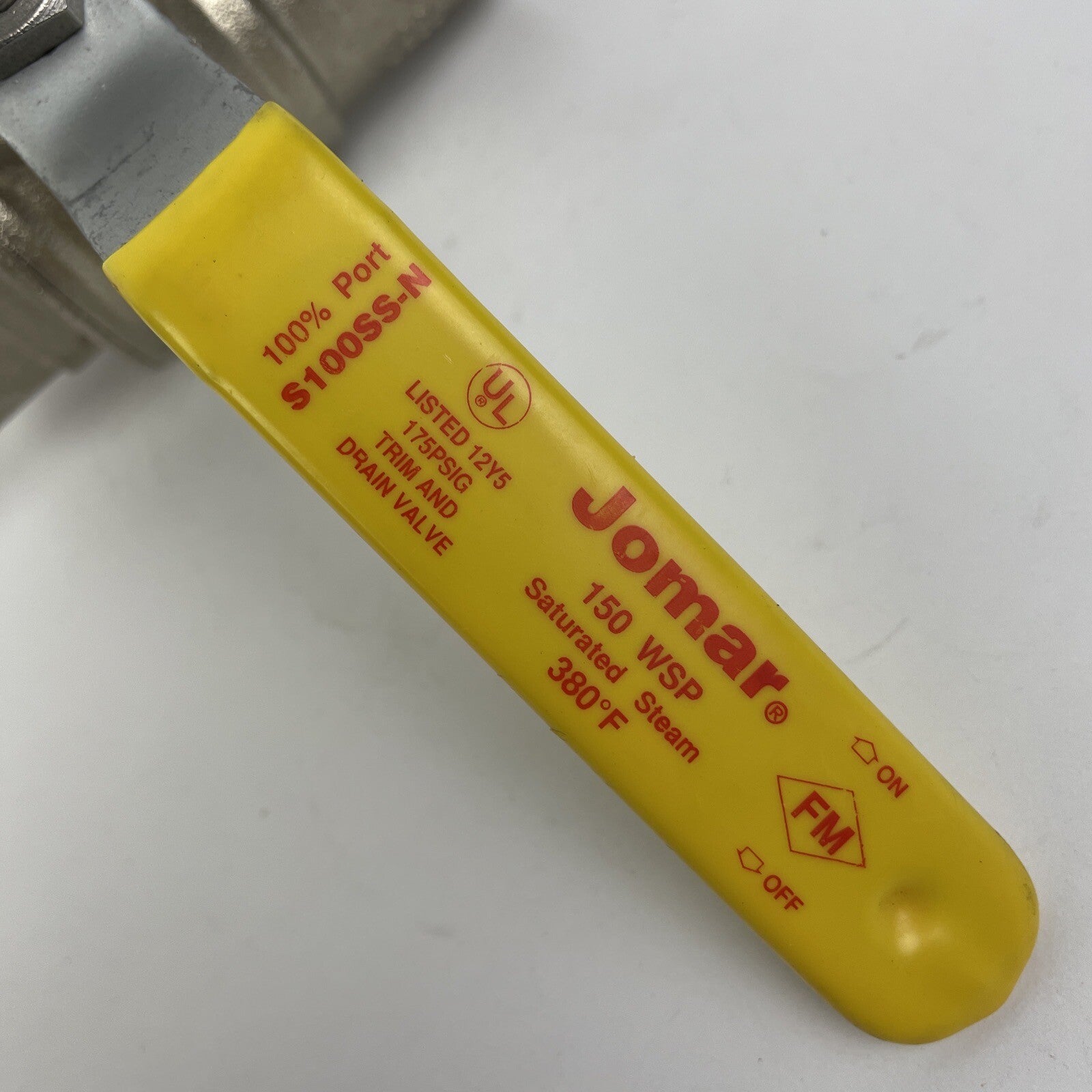 OEM JOMAR 150 WSP Saturated Stream 380 F 100% Port S100SS-N 1" Ball Valve - NEW