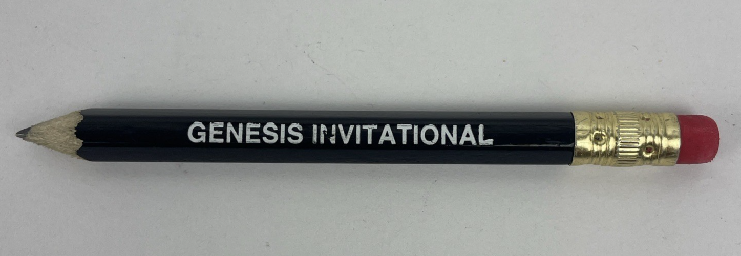 Genesis Invitational golf scorecard pencil Tiger Woods tournament rare collectible