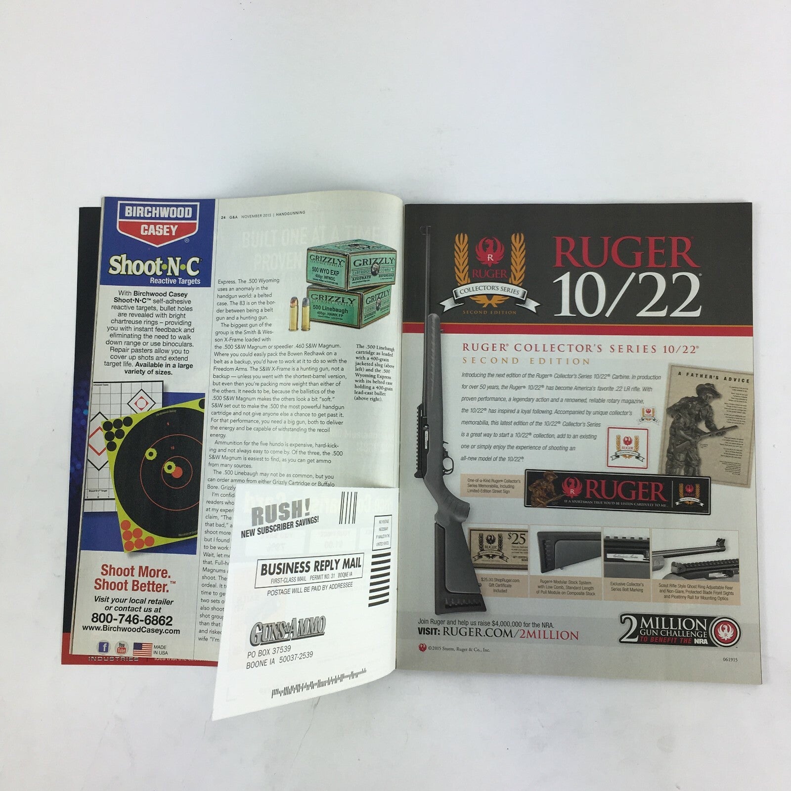 November 2015 Guns & Ammo Magazine Service 9 Springfield Armory 9mm Garry James