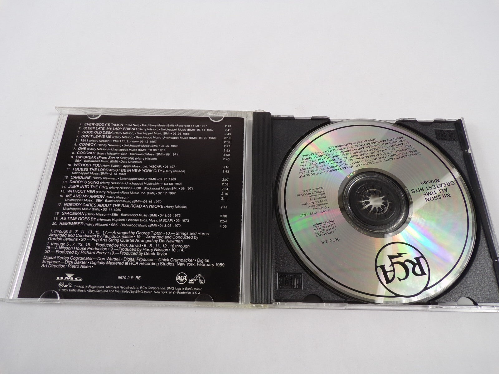 Harry Nilsson All Time Greatest Hits Good Old Desk Without Her Cowboy CD#47