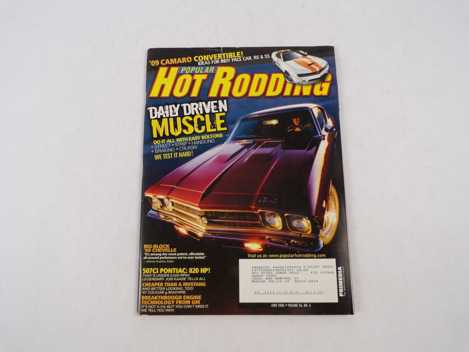 July 2008 Hot Rodding Magazine Daily Driven Muscle '09 Camaro Convertible! Idea