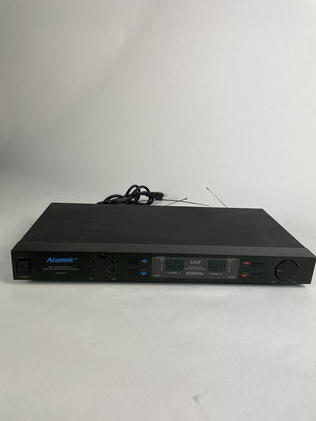 Acesonic UHF twin channel Digital Wireless Receiver UWM-8216 Karaoke Microphone 
