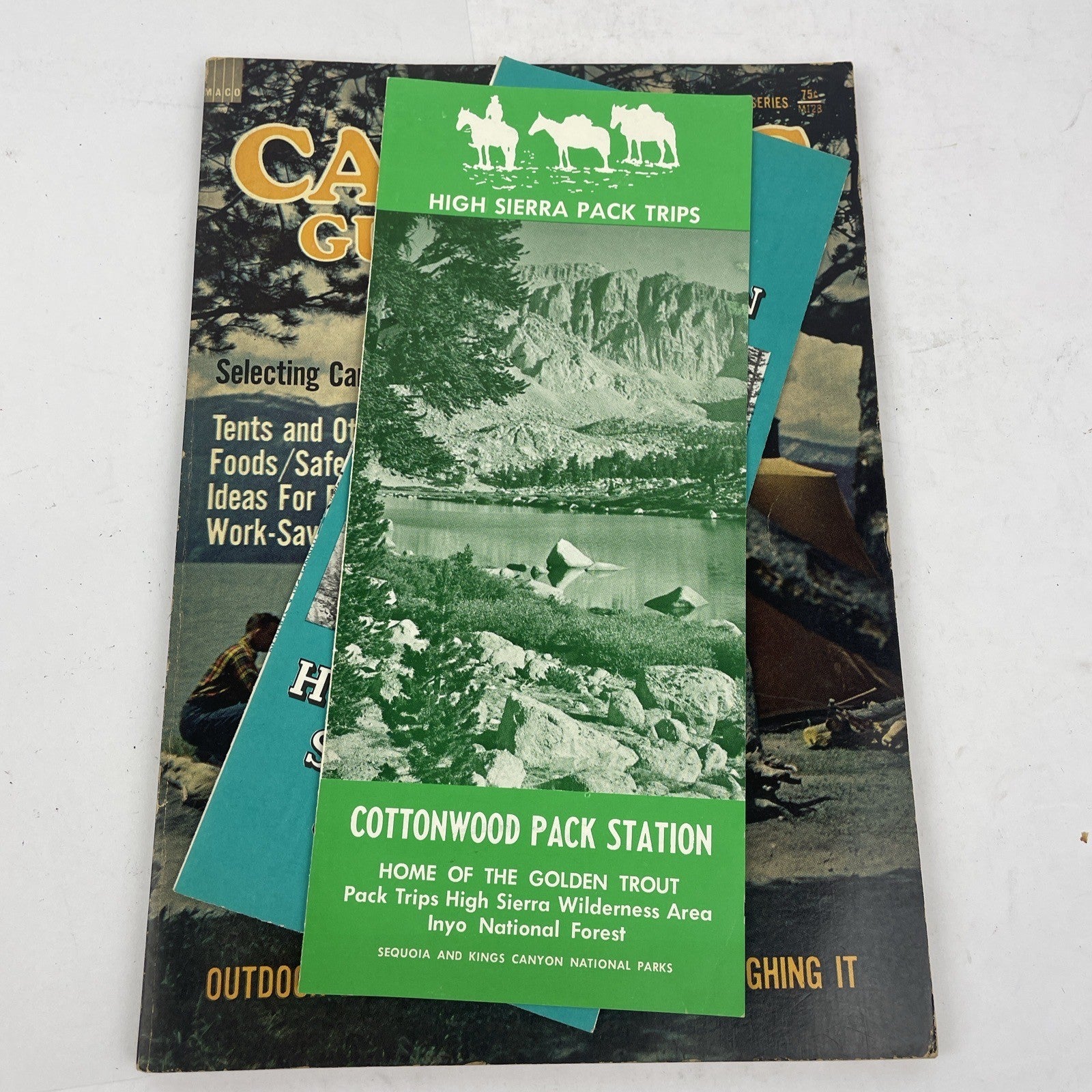 MACO Outdoor Living Series Camping Guidebook 1960s w High Sierra Brochures LOOK