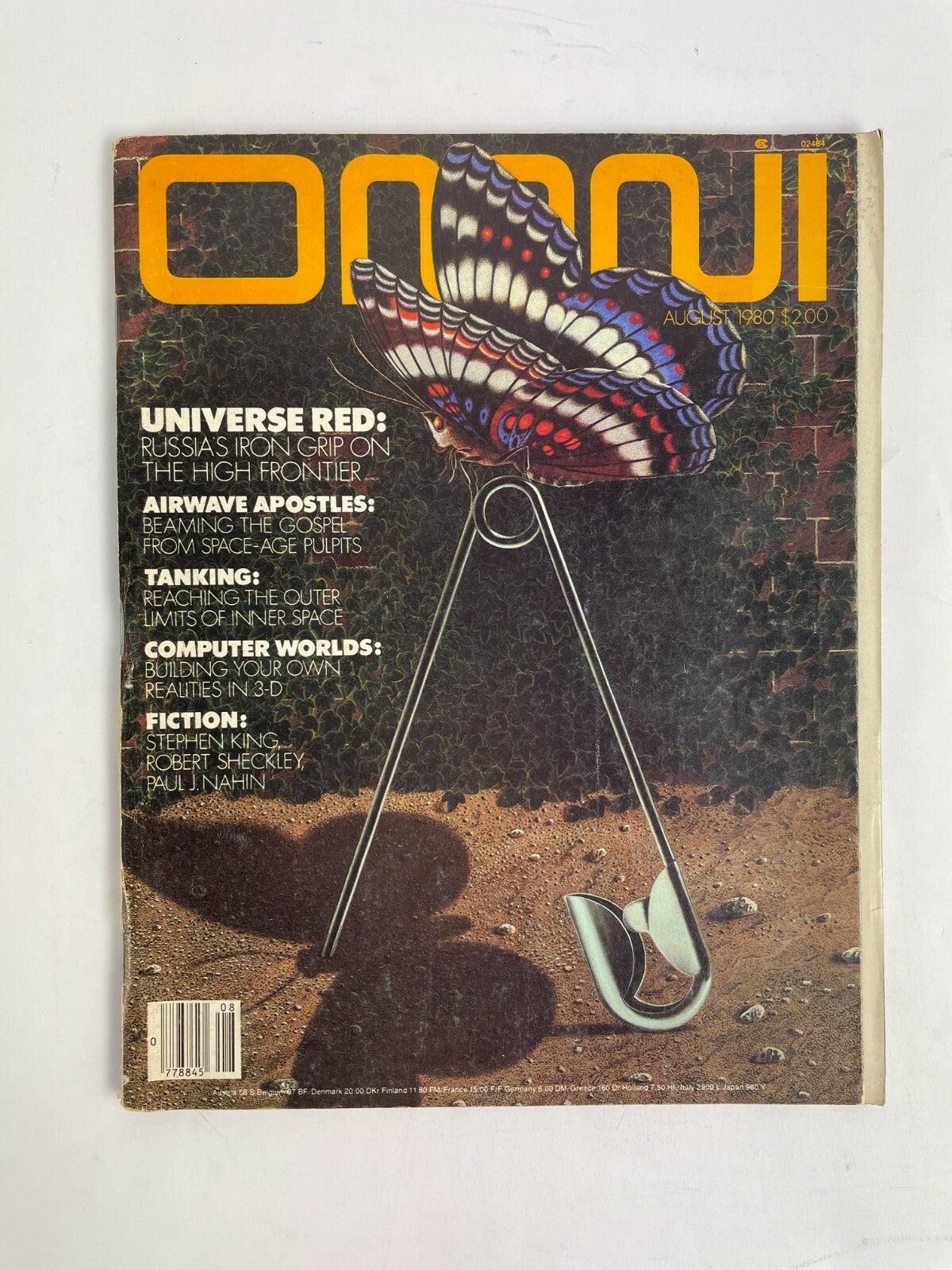 August 1980 Omni Magazine Universe Red Airwave Apostles Tanking Computer Worlds