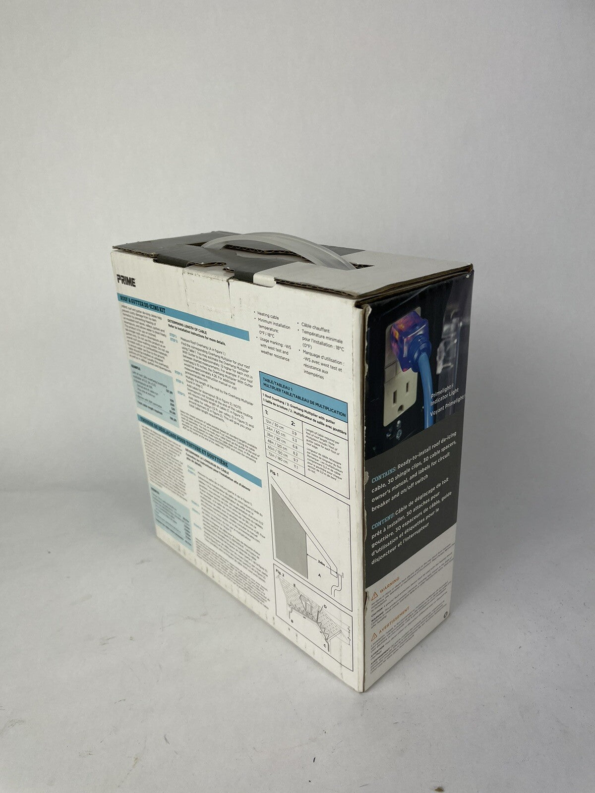 Prime Roof and Gutter De-icing Kit 60 Feet / 300 Watts 