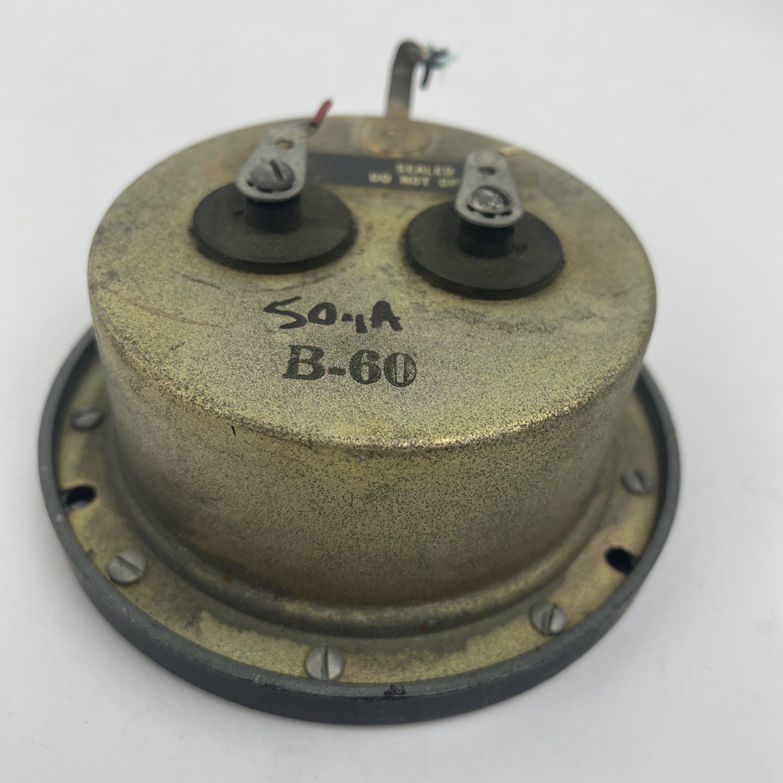 VINTAGE PHAOSTRON Pasadena Ca. USA  FS=50 UADC r/hr Sealed Position Meter