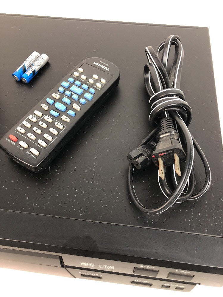 TOSHIBA SD-1600U DVD PLAYER W/ REMOTE + ALL CABLES USED & WORKS GREAT FSTSHP