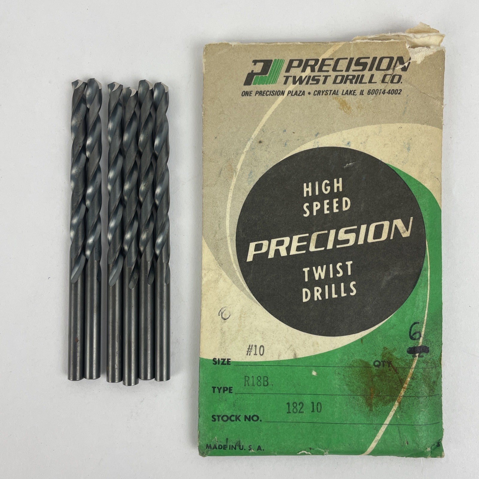 Vintage LOT OF 20 NEW Twist Drill DRILL BITS CARR LANE , Precision Twist Co. USA