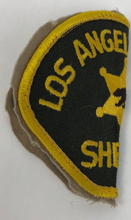 Rare VINTAGE California SHERIFF PATCH LA LOS ANGELES COUNTY Golden Bear logo