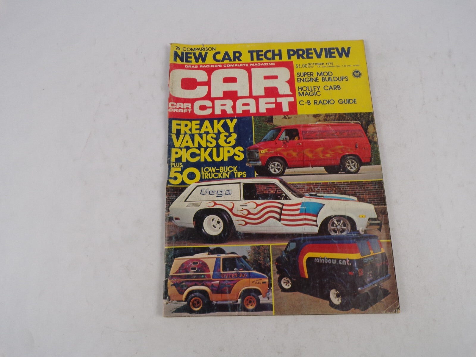 October 1975 Car Craft Freakly Van &Pickups Super Mod Engine Buildups Holley Car