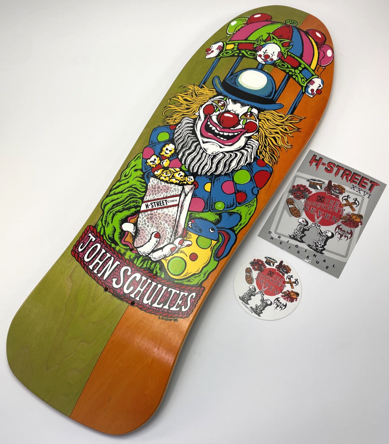 John Schultes A Series Clown H-Street Skateboard Deck Limited Edition #05 of 136