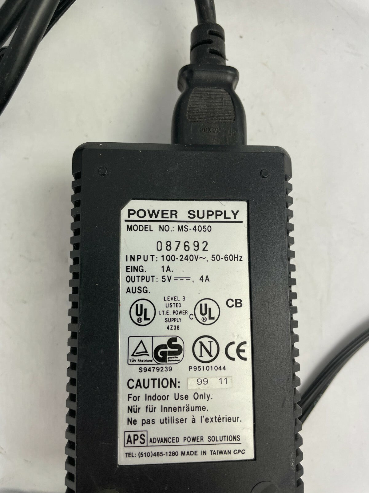 Genuine Ac Adaptor MS-4050 Output 5 V 4 A Power Supply Adapter A71
