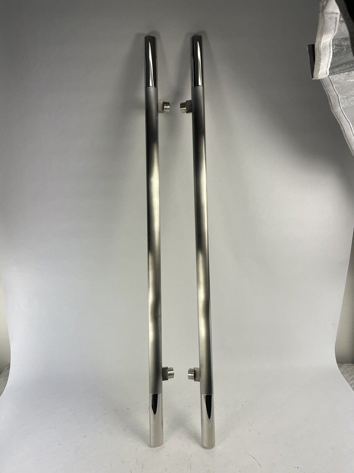 Elmes Door 47" Pull Polished Brush Stainless steel Handles 2 Pack