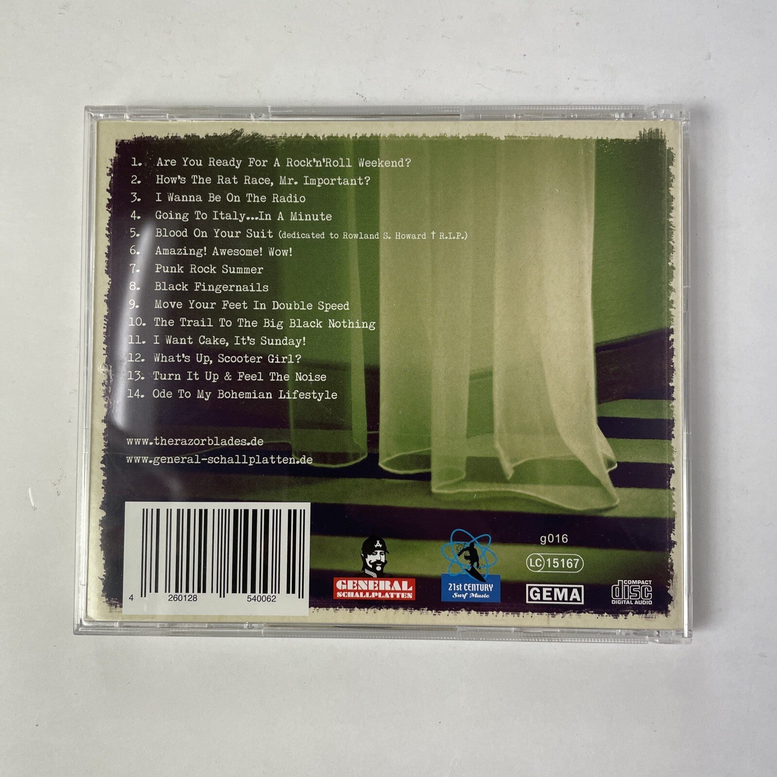 The Razorblades - Snapshots From The Underground (CD, 2013, Germany)   #20