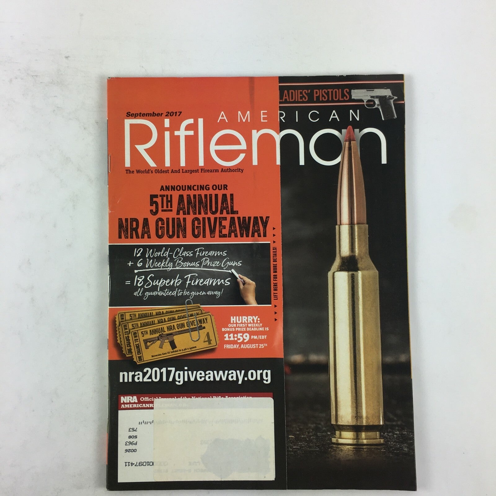 September 2017 American Rifleman Magazine 5th Annual NRA Gun Giveway