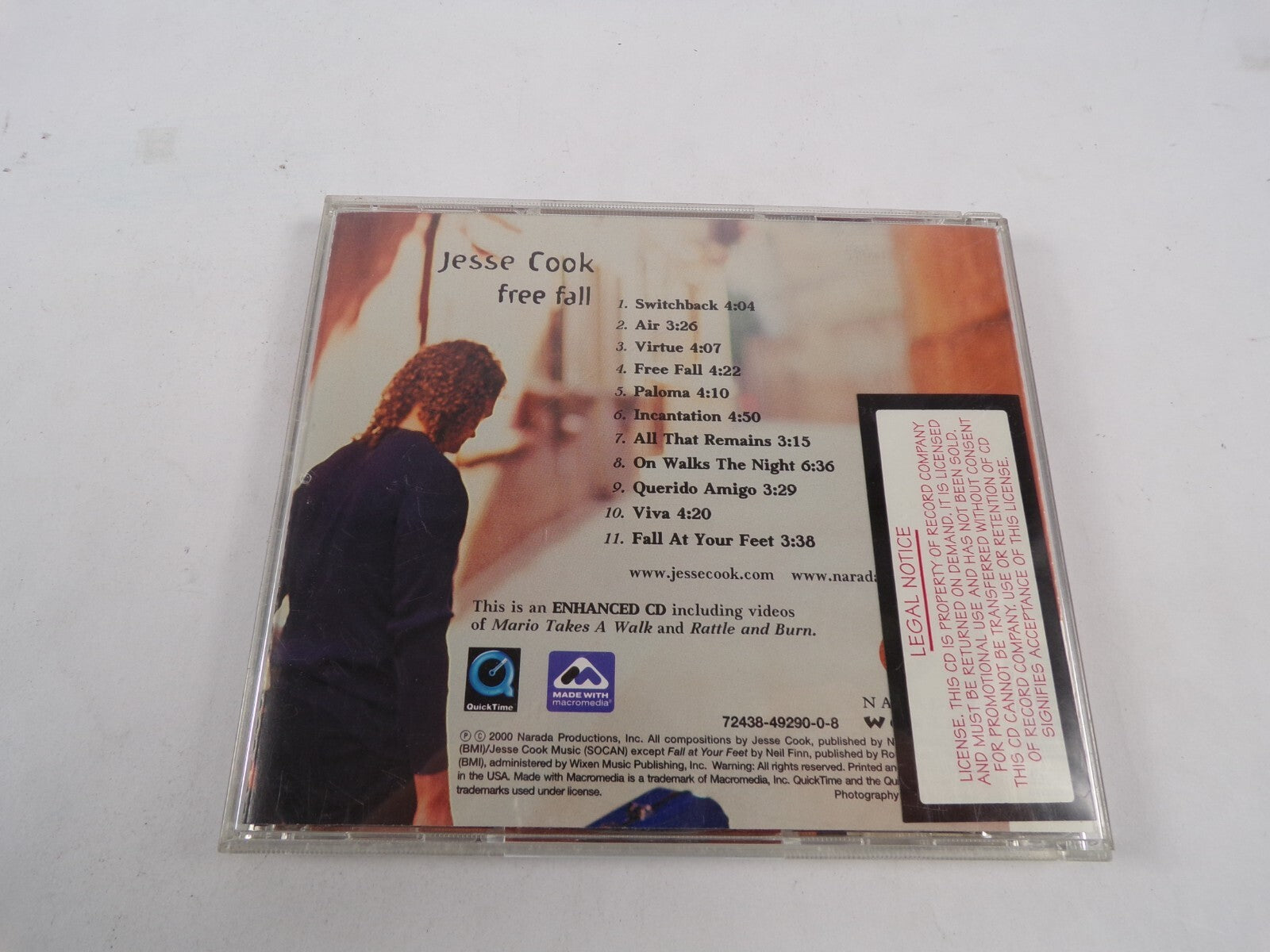 Jesse Cook Free Fall Switchback Air Virtue Free Fall Paloma Incantation CD #43