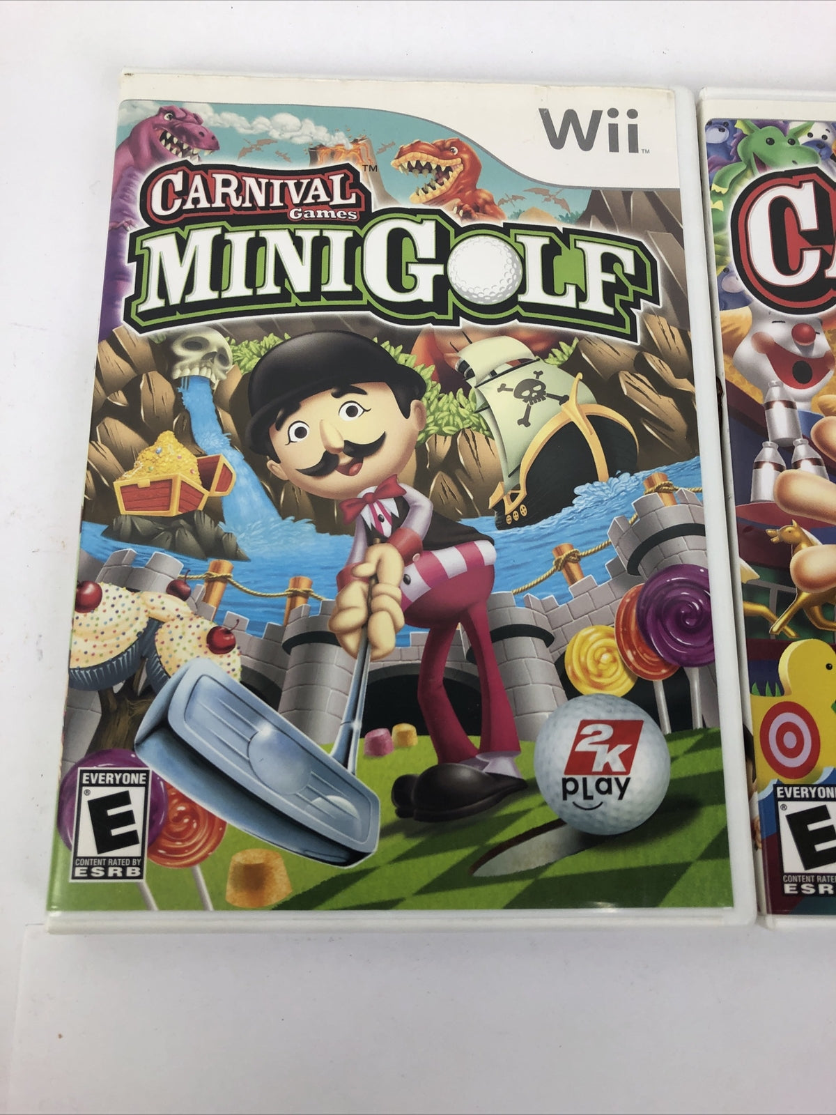Nintendo Wii Lot Wii SPORTS + New Carnival Games + CARNIVAL Mini-Golf Tested FUN