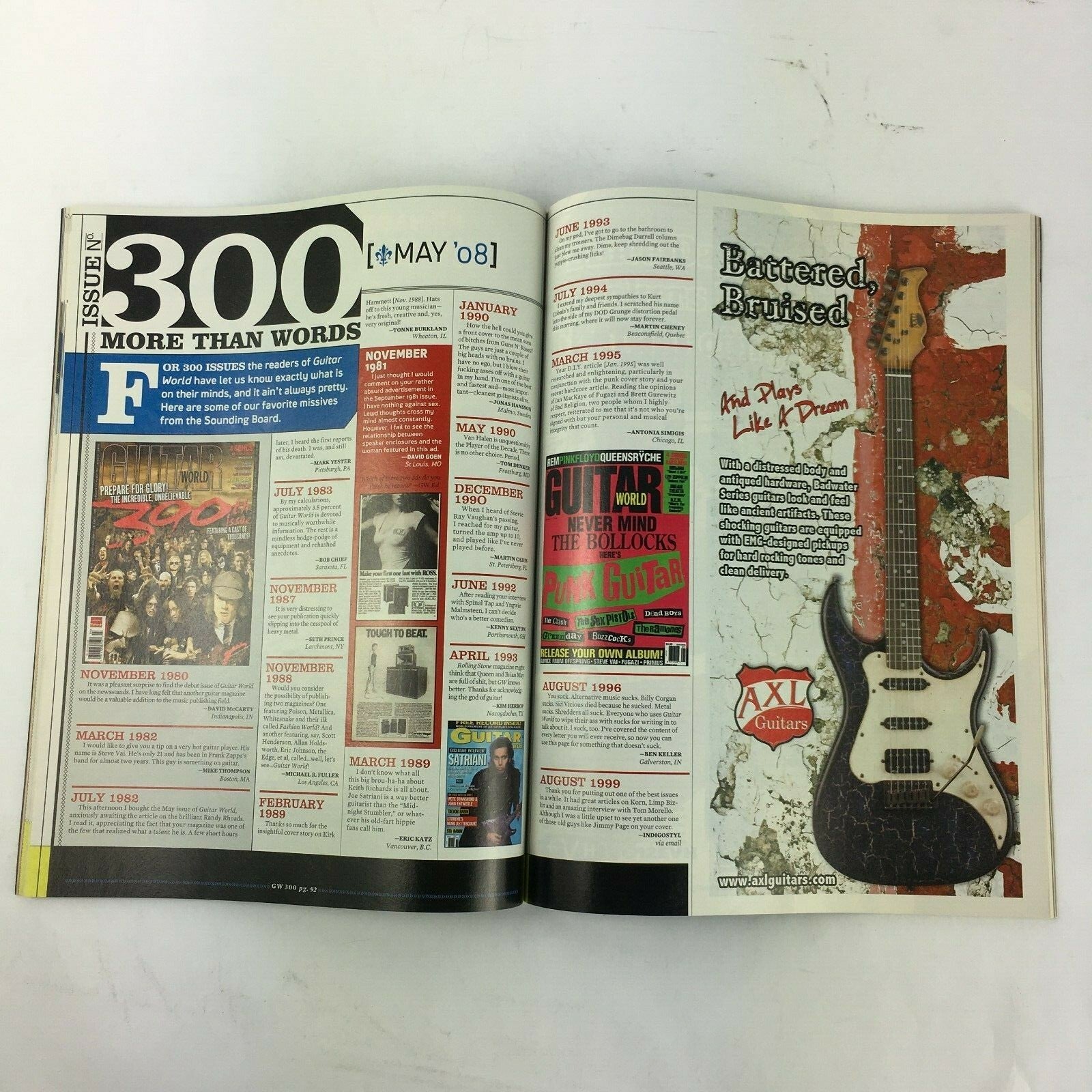 2005 Guitar World Magazine The Incredible Unbelievable 300th Issue Stevie Ray