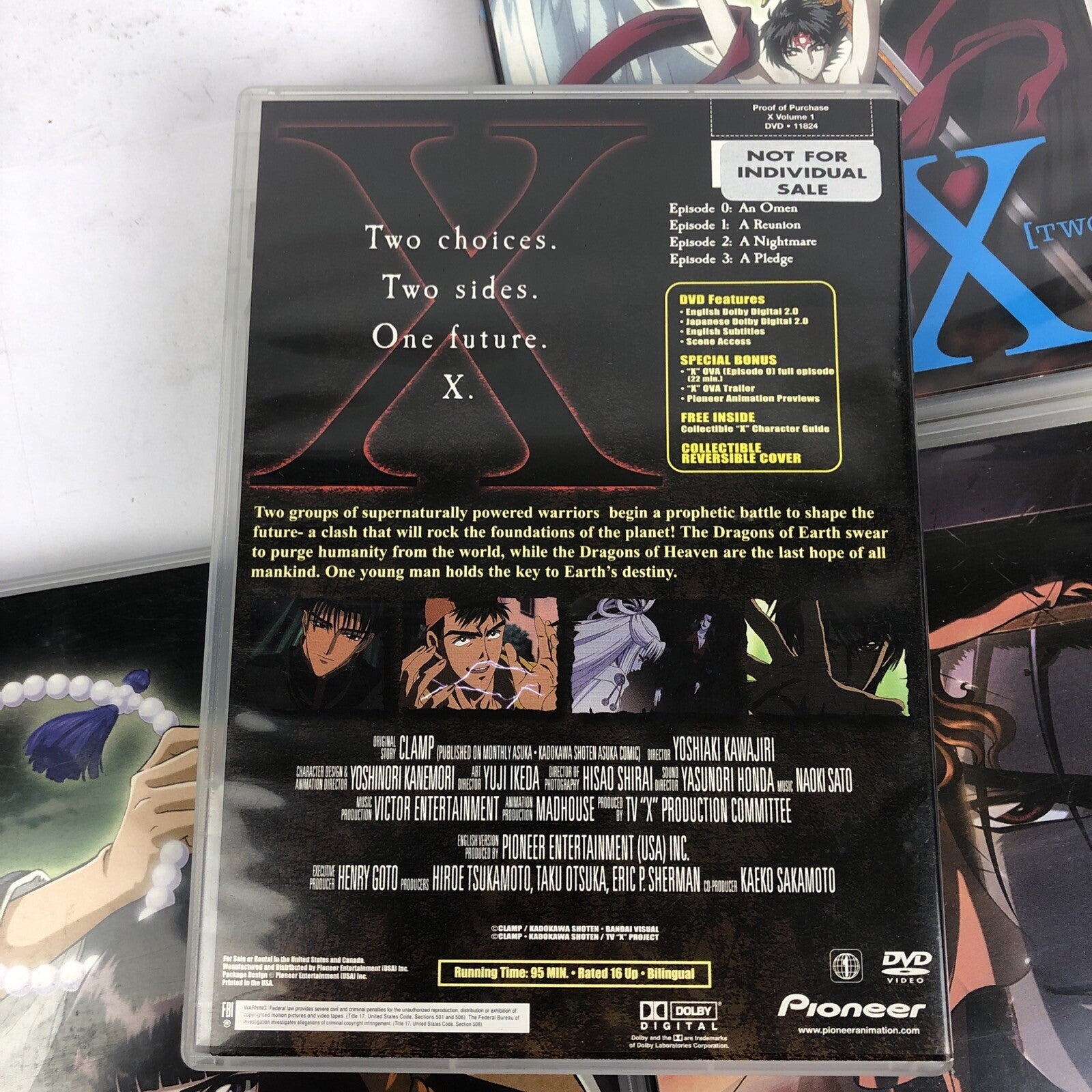 " X " The Perfect Collection DVD Video Episodes 1 - 12 $ Disc Set  MINT COND.